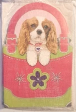 8 Note Cards With Envelopes Blank Inside by Voila Brown White Spaniel in Handbag