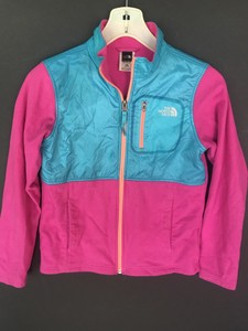 hot pink north face fleece