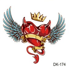fake tattoos stickers temporary tattoo angel wing heart