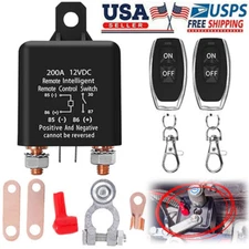 Car Battery Switch Power Disconnect Kill Cut Master Isolator Off Remote Control
