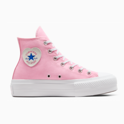 Converse Chuck Taylor All Star Lift Platform 'Heart Patch' Lotus