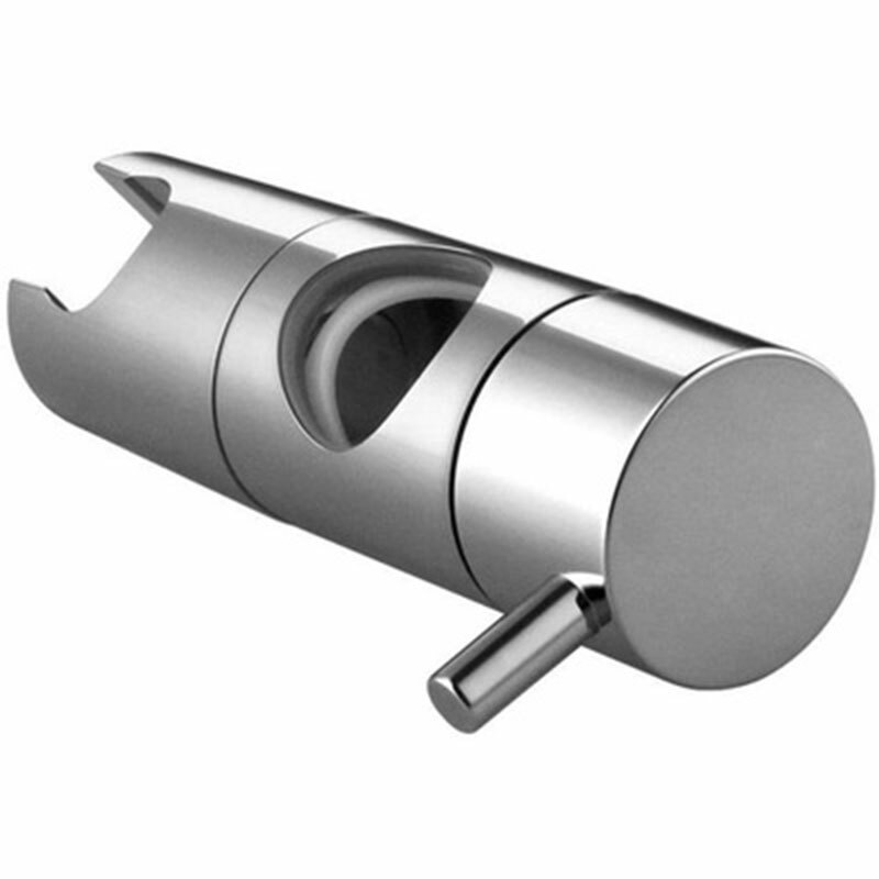 Replacement ABS Chrome Shower Rail Head Slider Holder Adjustable