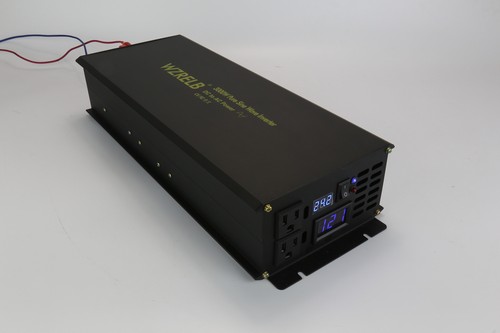 WZRELB 3000W DC to AC Off Grid Pure Sine Wave Inverter Converter Aluminum Led - Picture 4 of 5