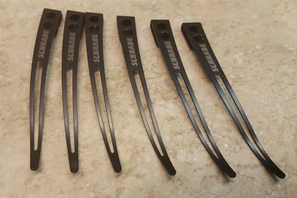 CANTIDAD 6 Clips de Bolsillo Schrade Negro Acero Inoxidable Fabricantes de Cuchillos y Funda EE. UU. 3 Foto 3 de 4