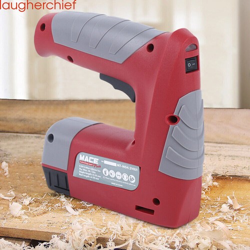 Electric Nail Gun Staple Gun Cordless Stapler Nailer Heavy Duty Woodworking - Picture 4 of 12