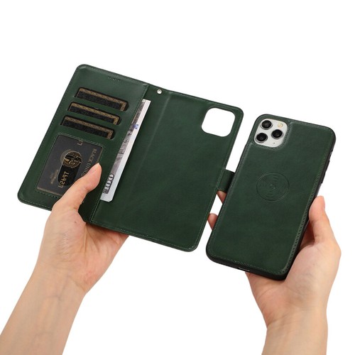 Custodia portafoglio rimovibile in pelle flip cover per iPhone 16e/15/14/13/12/11 XR SE 8 - Foto 26 di 38