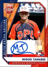 2021 Panini Elite Extra Edition Miguel Tamares #220 Signatures A9