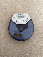 Hitachi DAP-771 Portable CD Player Personal Blue Battery Powered Headphone Jack