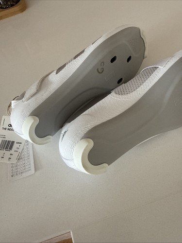 Adidas Indoor Cycling Shoes White/Silver Gym Bike Trainers UK 6 EU 39.5 NEW - Picture 8 of 12