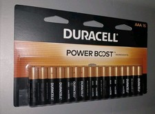 DURACELL POWER BOOST AAA 16 BATTERIES - 16 COUNT LAST 6 NEW SEALED FREE SHIP