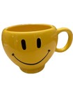 Teleflora Smiley Face Mug Large Yellow Ceramic Coffee Cup Or Planter — photo 2