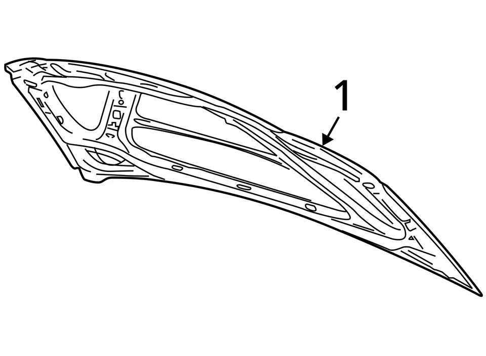 Hood VW EOS 07 08 09 10 11 12 13 14 15 16 - Image 4 of 4