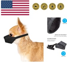 Dog Muzzle for Small Dogs 5-15lbs XX-Small Soft Mesh Nylon Quick Fit Dog Muzz...