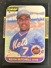1987 Leaf Canadian Kevin Mitchell Baseball Rookie Card #170 Mets OF/3B Poor O/C. rookie card picture
