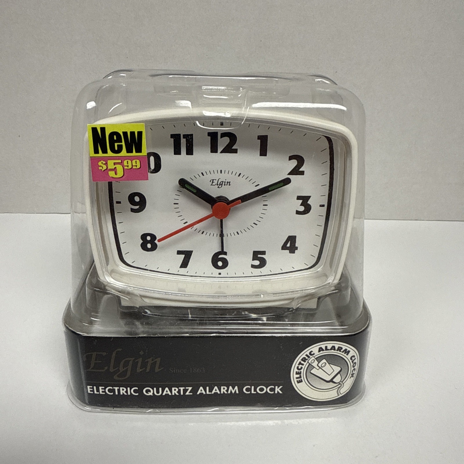 Vintage MCM Elgin Analog Table Desk Alarm Clock Model 2049 Electric Cord photo Vintage MCM Elgin Analog Table Desk Alarm Clock Model 2049 Electric Cord photo