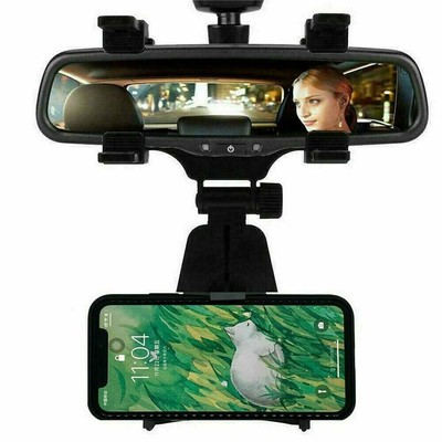 Universal Auto Car Rear-view Mirror Mount Holder For Cell Phone iPhone Galaxy
