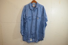 Carhartt FR Flame-Resistant Classic Twill Shirt Medium Blue XL