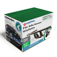 Westfalia Anhängerkupplung abnehmbar & 13poliger E-Satz für Giulietta 10- AHK