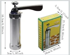 Biscuit Press Set Cookie Maker Machine Kit Spritz Dough Biscuits Making Tool.