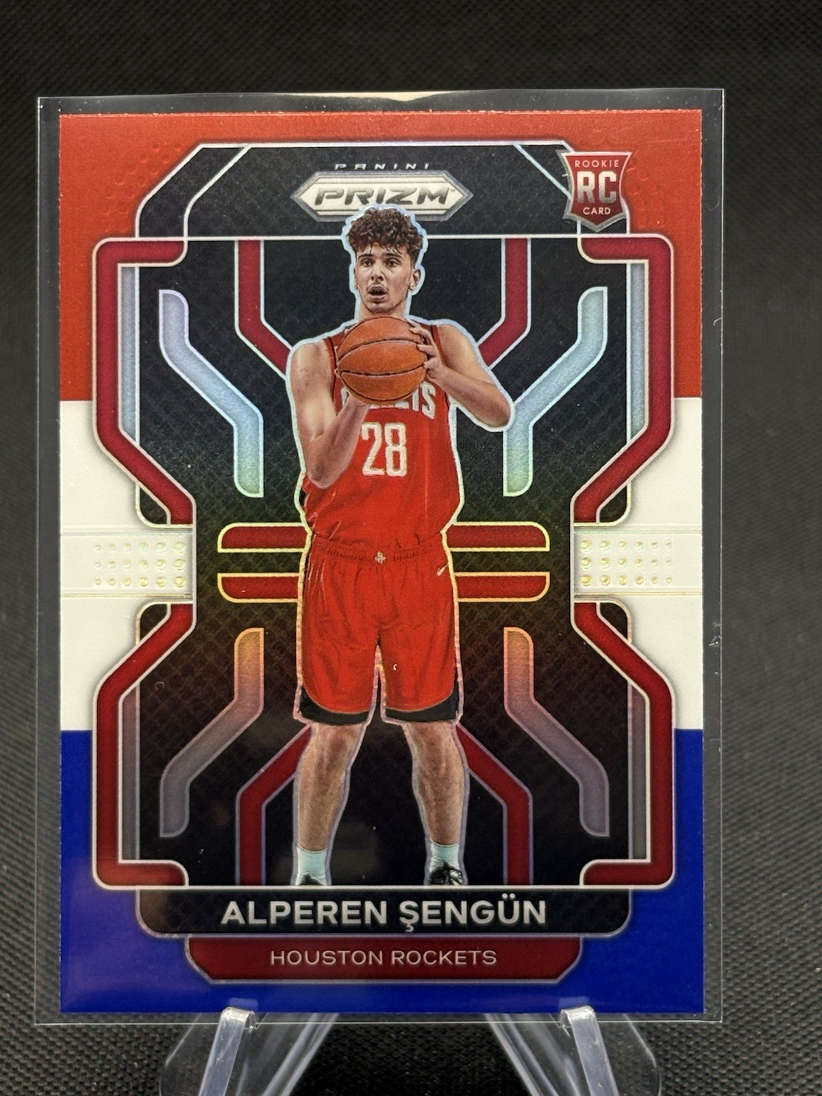 Alperen Sengun RC 2021-22 Panini Prizm Red White Blue Prizm #318 Rockets Rookie
