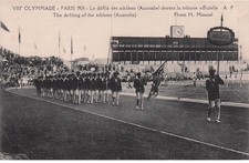1924 OLYMPIC GAMES VIII OLYMPIAD Athletes Parade Australia Deva
