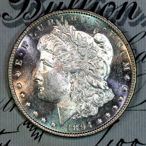* 1894-O * SOLID+ GEM BU MS MORGAN SILVER DOLLAR * FROM ORIGINAL COLLECTION