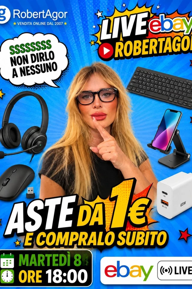 🔴 LIVE ROBERTAGOR BACK TO WORK aste da 1€, Compralo Subito 🔥🛒