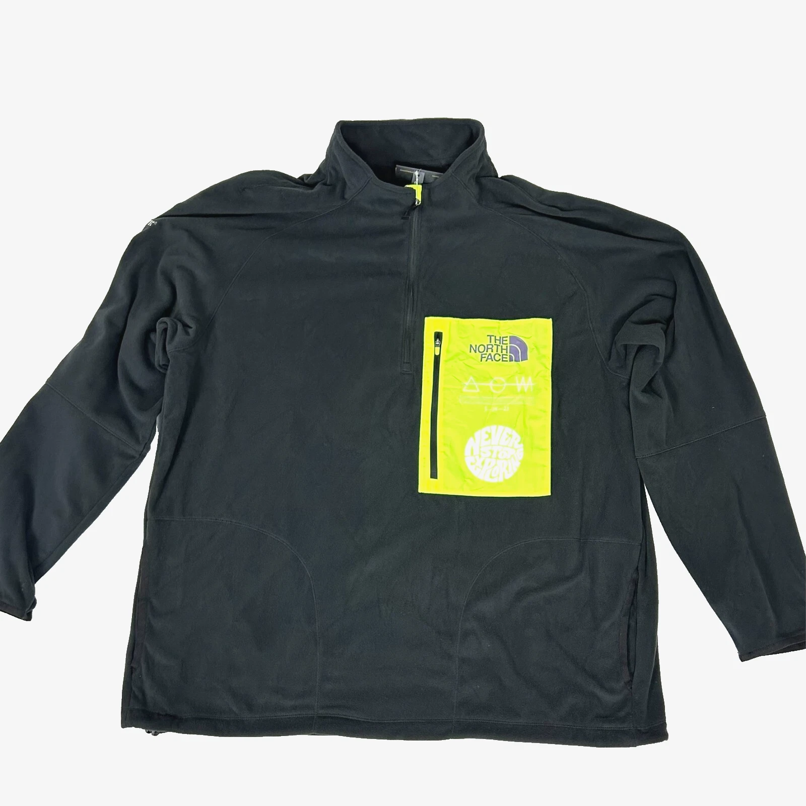 The North Face Trailwear Fantasy Ridge 1/2 Zip Black/LED Yellow Size 2XL F12