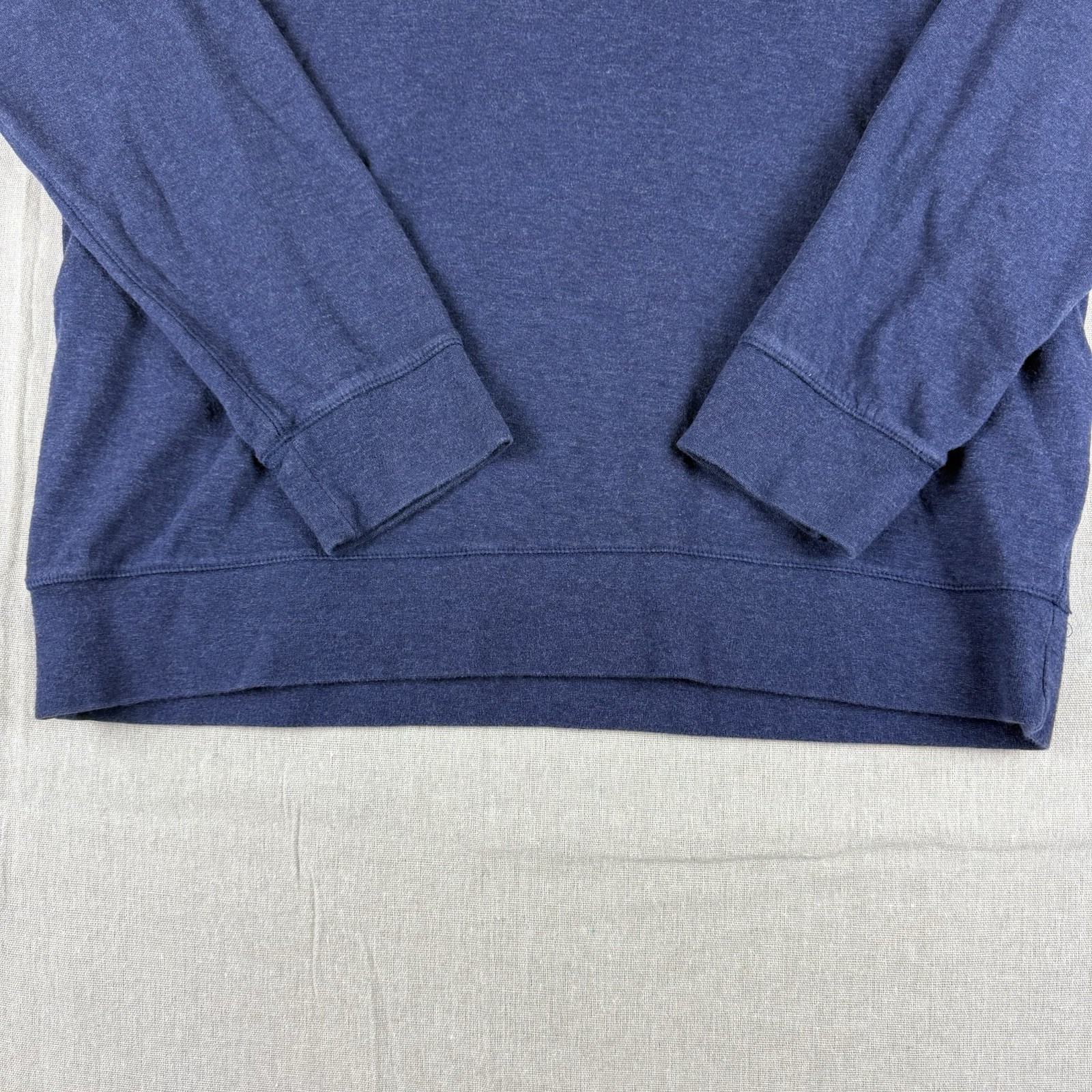 Polo Ralph Lauren Sweater Men's Large Navy Blue 1/4 Zip Pullover Preppy thumbnail 3