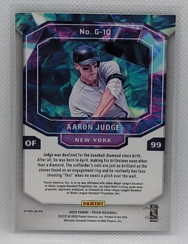 2020 Panini Prizm - Gems Aaron Judge #G-10 for sale online | eBay