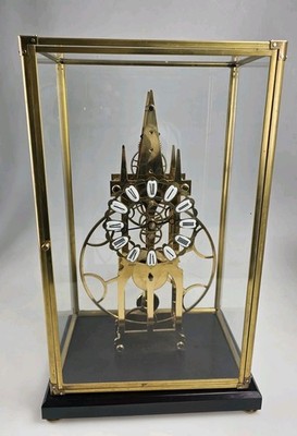 VINTAGE BIG WHEEL UNDER DOME SKELETT UHR