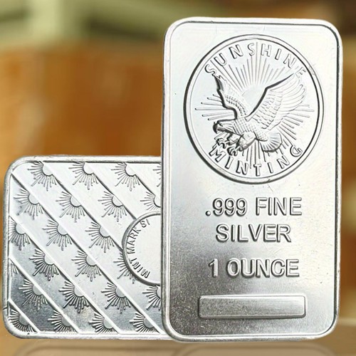 Moneda conmemorativa barra de plata fina .999 Sunshine Mint de 1 oz Troy - Imagen 5 de 11