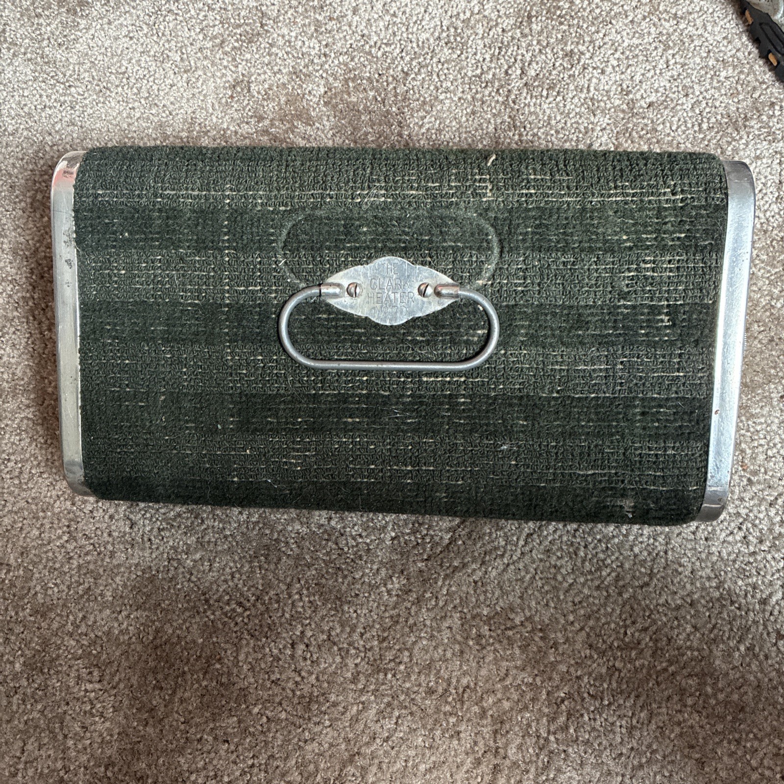 The Clark Heater No. 7D Antique Model-T Buggy Sleigh Carriage Coal Foot Warmer