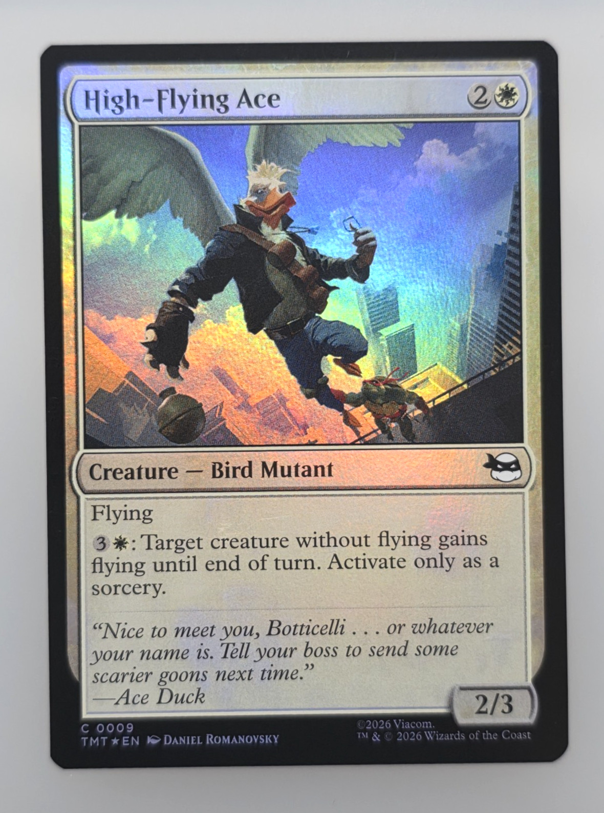 High-Flying Ace (Foil) 0009 - TMT Teenage Mutant Ninja Turtles TMNT - MTG