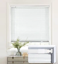 Set 2 LazBlinds Mini Blinds 29" x 36" No Tools Easy Install White 29" W x 36" H