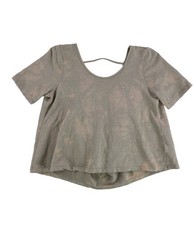 Mouchette Womens Draped Back Cropped Sweatshirt