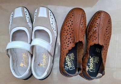Rieker Damen Komfort Halbschuhe Ballerinas Slipper Sandale 2 Paar, Gr. 38 - Bild 1 von 4