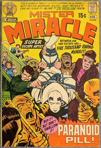 MISTER MIRACLE #3 & 4 (1971) 1° App Dr Bedlam, Big Barda DC Comics - Foto 3 di 13