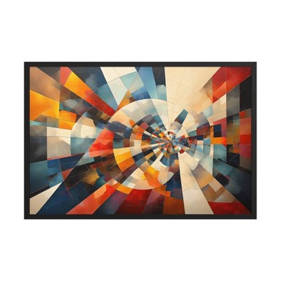 Chromatic Equilibrium - Framed Wall Art (36''x24'')