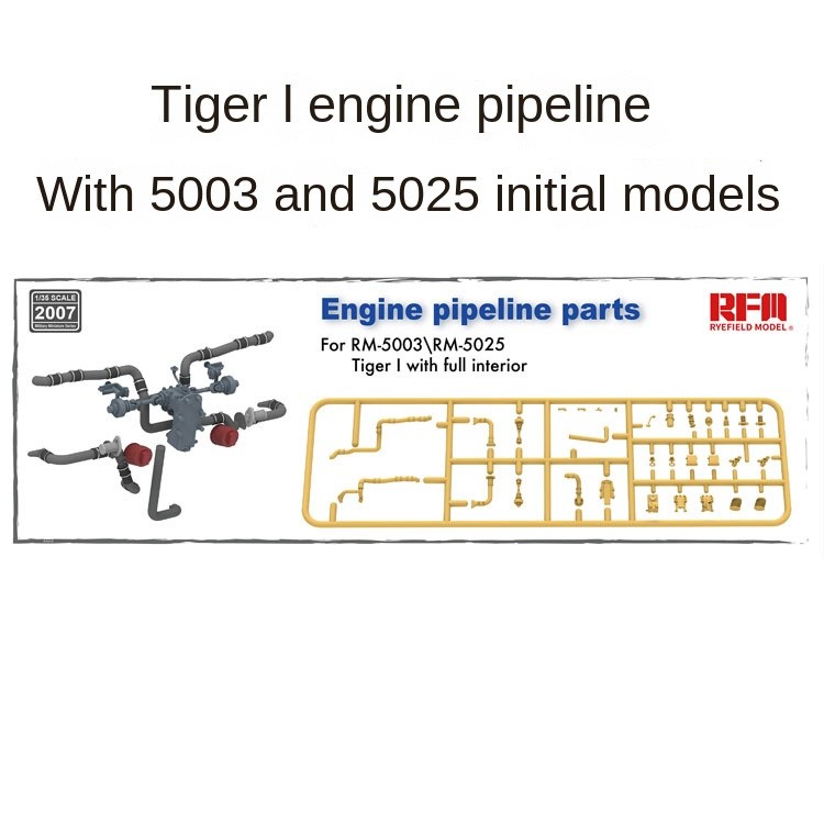 Ryefield RM2007 1/35 Scale Engine Pipeline Parts For RM-5003/RM-5025