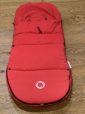 BUGABOO UNIVERSAL FUSSSACK/KUSCHEL FLEECE GEFÜTTERT ROT/ESEL/KAMÄLEON/FUCHS/BIENE