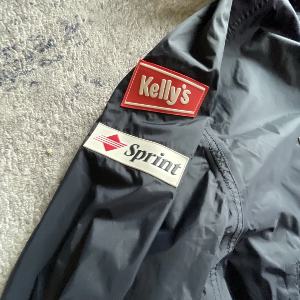 Equipo de esquí de EE. UU. Spyder Pro Gear Poncho de lluvia Patrocinador Parches Chaqueta Abrigo Adulto S/M Foto 2 de 4