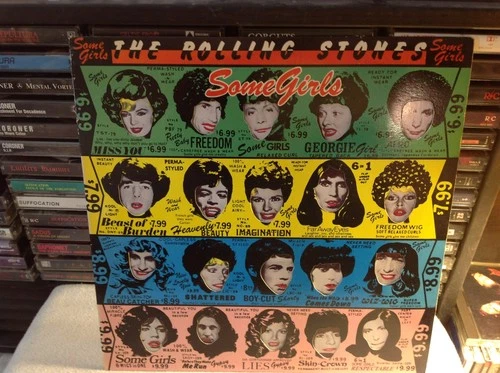ROLLING STONES SOME GIRLS POP ROCK VINYL '78 RSR COC 39108 DIE CUT SLEEVE OOP EX