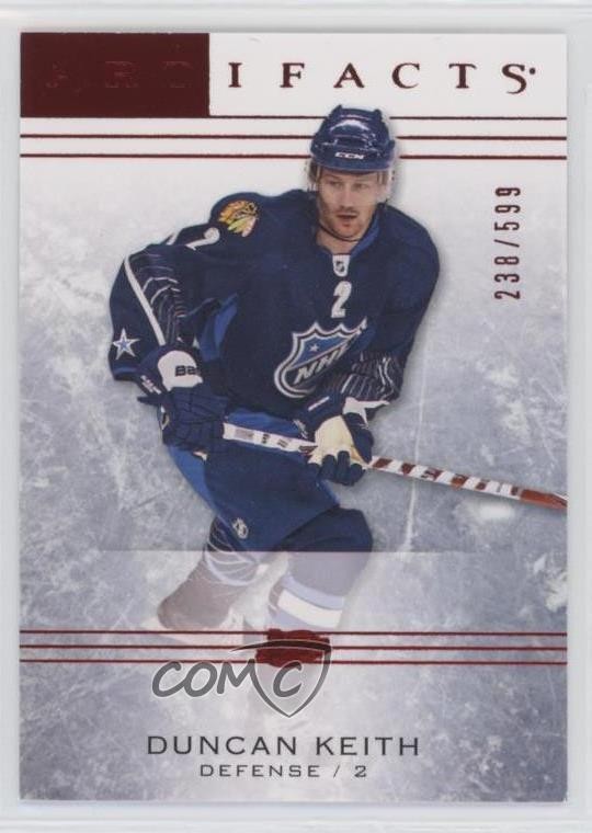 2014-15 Upper Deck Artifacts Ruby 238/599 Duncan Keith #77 HOF xp6