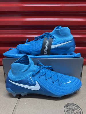 Nike Phantom Luna 2 Elite FG Blue Fury White Cleat FJ2572-400 Men's 9.5 No Lid