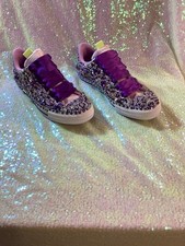 Converse Customized Iridescent Purple Crystal Bling Madison Sneakers Sz6-10