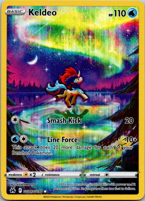 Keldeo - GG07/GG70 - Holo Rare NM, English Pokemon Crown Zenith