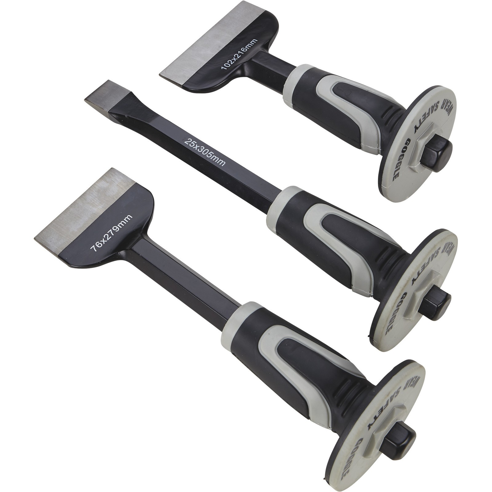 Klutch Bolster and Cold Chisel Set, 3-Pc.