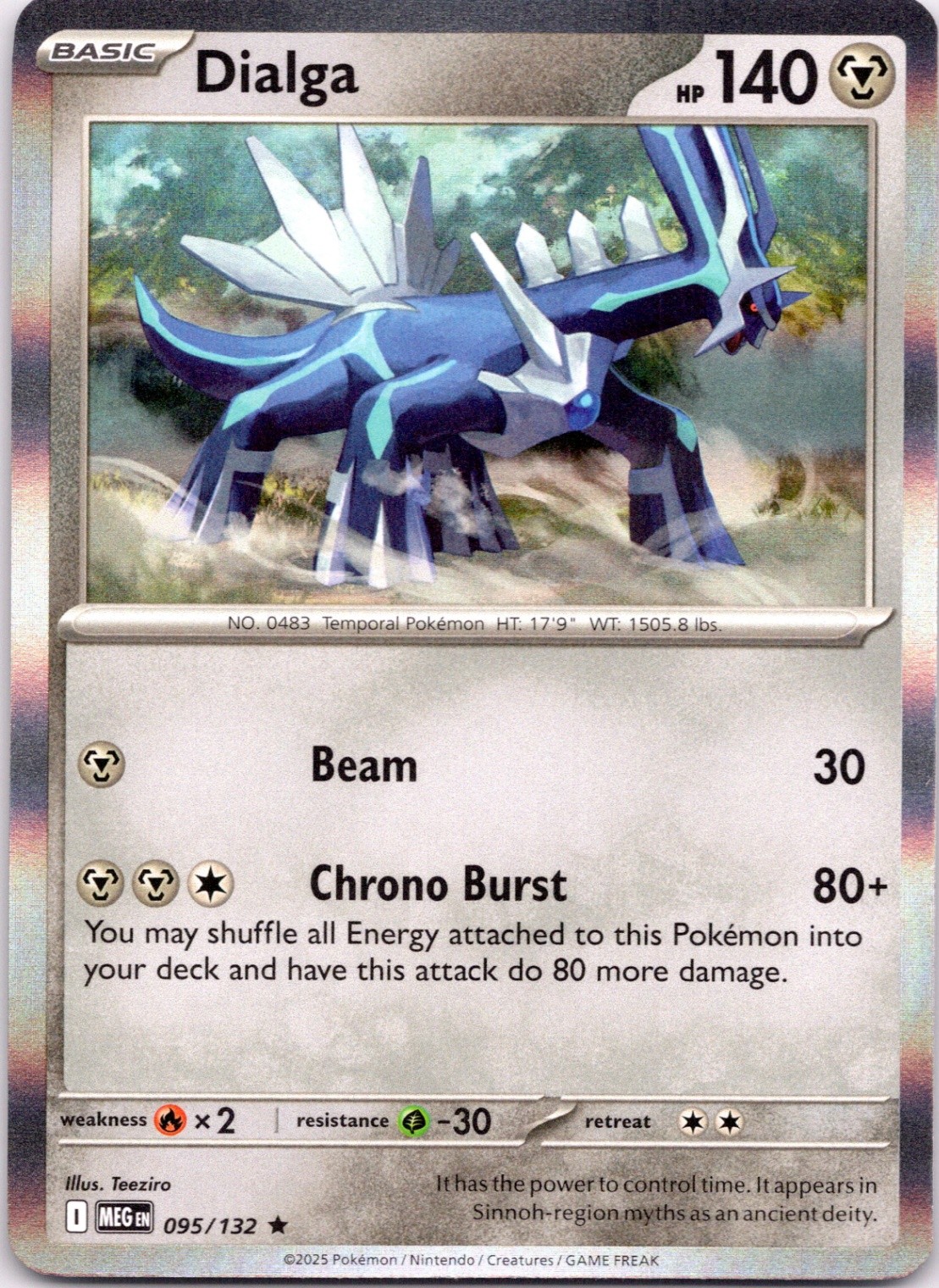 Dialga Rare ME01: Mega Evolution 095/132 NM
