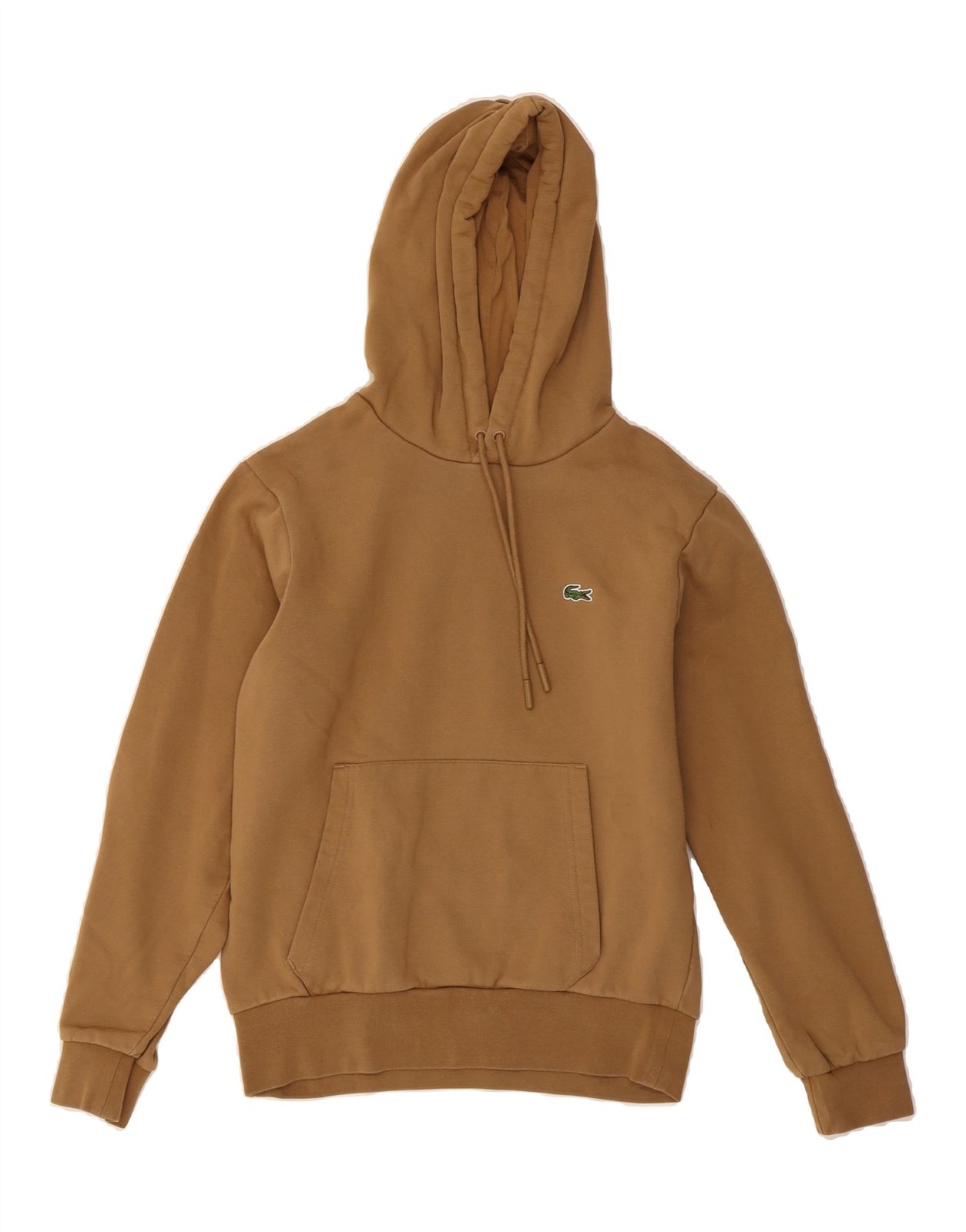 Sudadera con Capucha LACOSTE Para Hombres Calce Clásico Talla 3 Pequeña Marrón Algodón DB03